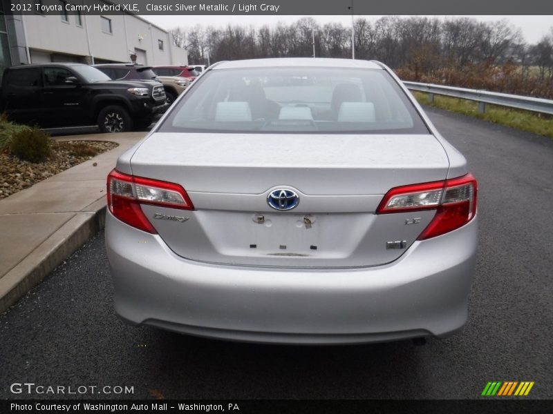 Classic Silver Metallic / Light Gray 2012 Toyota Camry Hybrid XLE