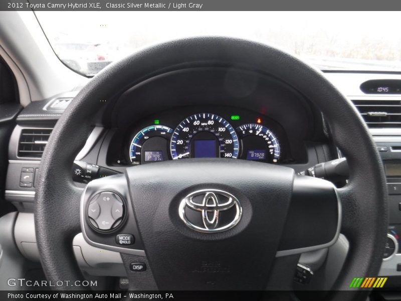 Classic Silver Metallic / Light Gray 2012 Toyota Camry Hybrid XLE