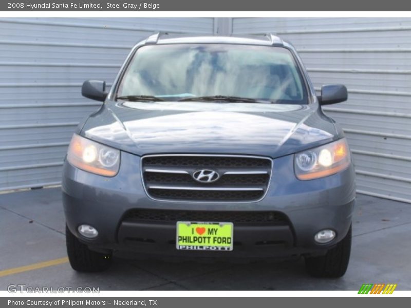 Steel Gray / Beige 2008 Hyundai Santa Fe Limited