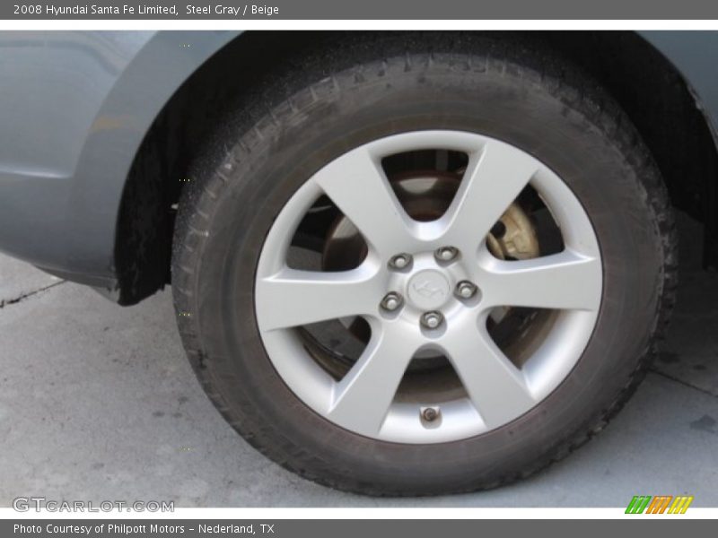 Steel Gray / Beige 2008 Hyundai Santa Fe Limited