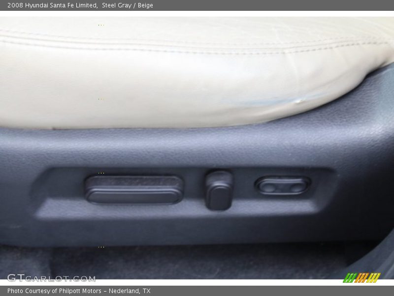 Steel Gray / Beige 2008 Hyundai Santa Fe Limited