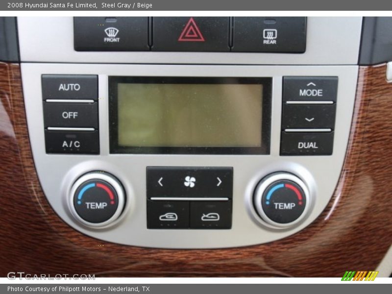 Steel Gray / Beige 2008 Hyundai Santa Fe Limited