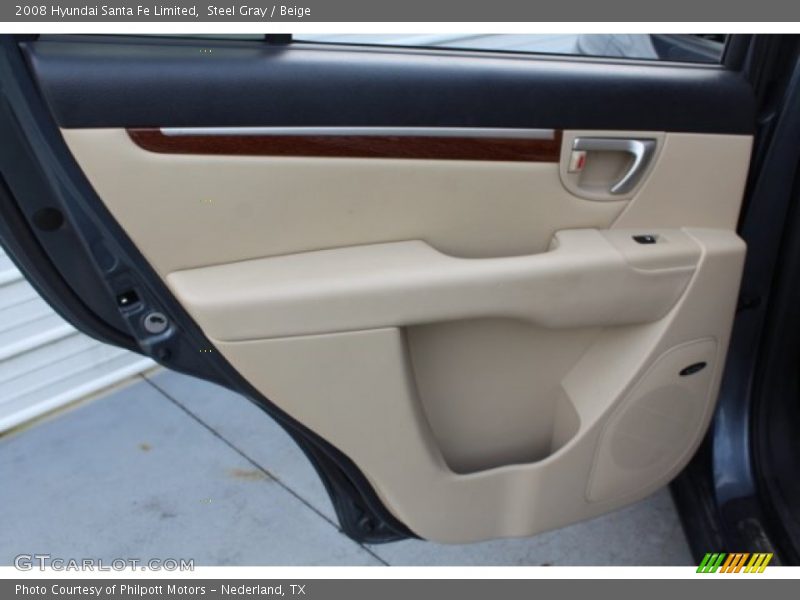 Steel Gray / Beige 2008 Hyundai Santa Fe Limited