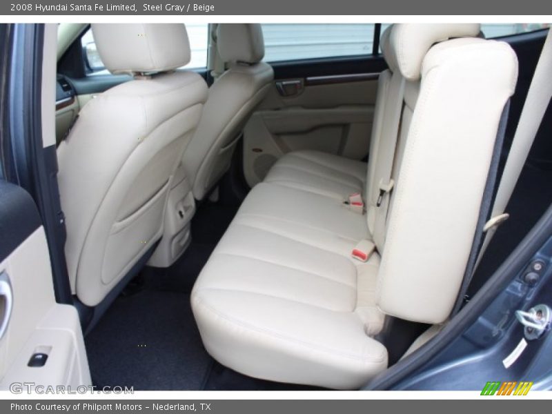 Steel Gray / Beige 2008 Hyundai Santa Fe Limited
