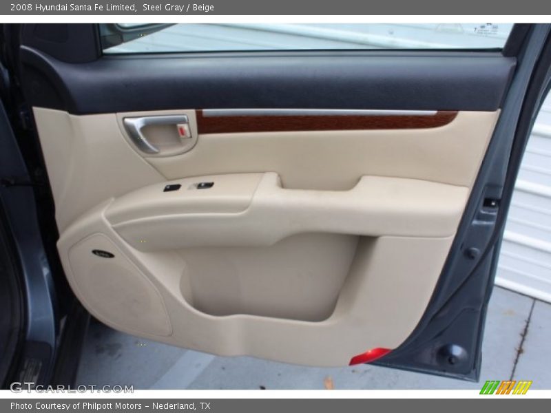 Steel Gray / Beige 2008 Hyundai Santa Fe Limited