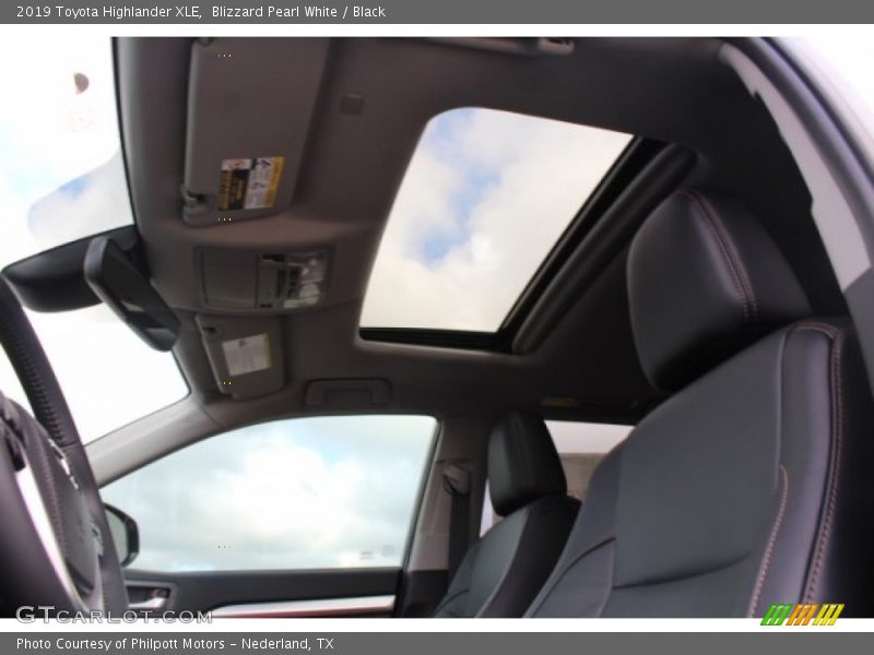 Blizzard Pearl White / Black 2019 Toyota Highlander XLE
