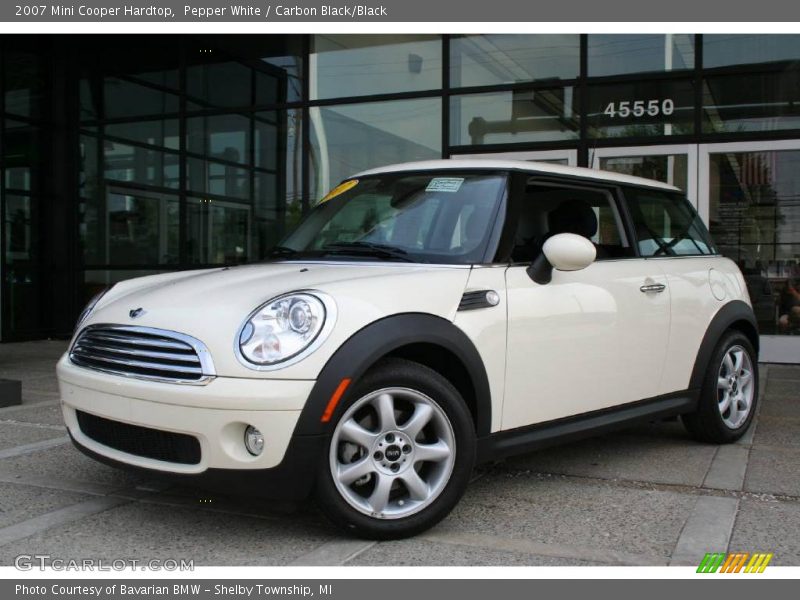 Pepper White / Carbon Black/Black 2007 Mini Cooper Hardtop