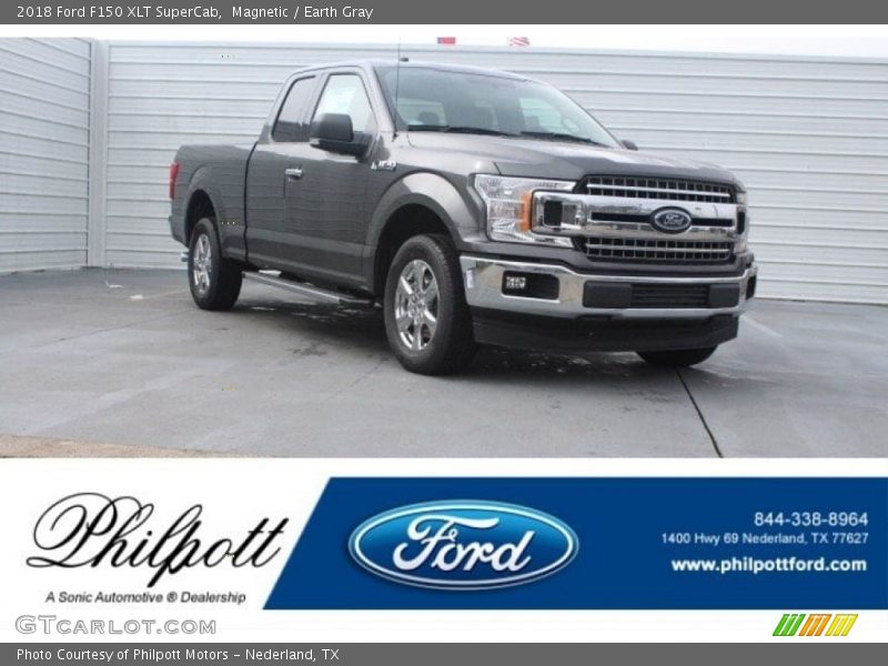 Magnetic / Earth Gray 2018 Ford F150 XLT SuperCab