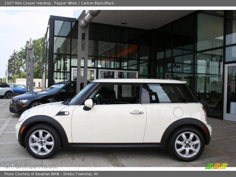 Pepper White / Carbon Black/Black 2007 Mini Cooper Hardtop