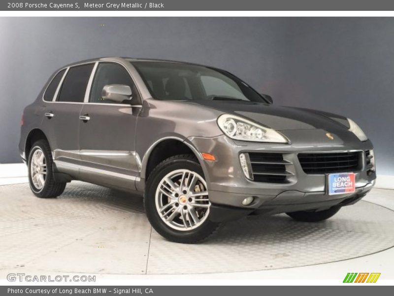 Meteor Grey Metallic / Black 2008 Porsche Cayenne S