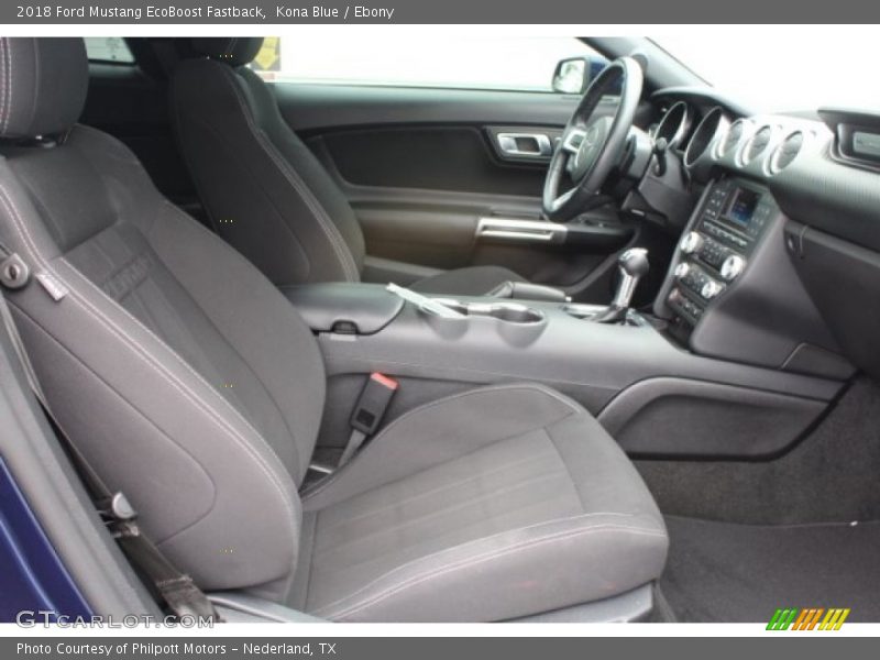 Kona Blue / Ebony 2018 Ford Mustang EcoBoost Fastback