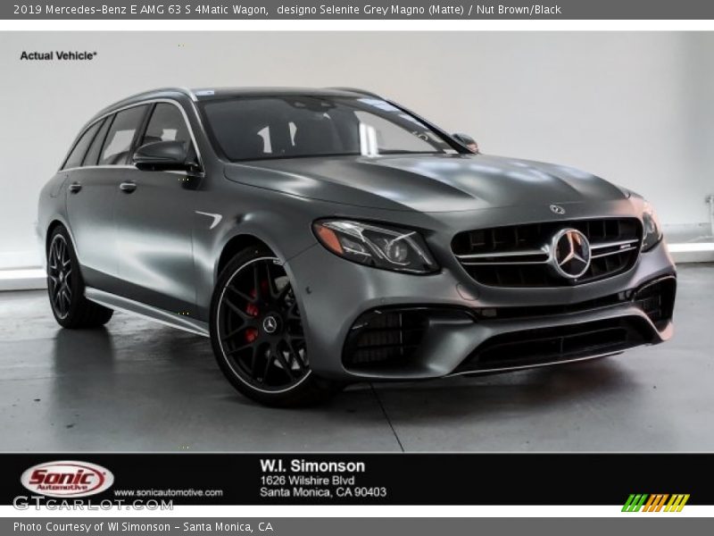 designo Selenite Grey Magno (Matte) / Nut Brown/Black 2019 Mercedes-Benz E AMG 63 S 4Matic Wagon