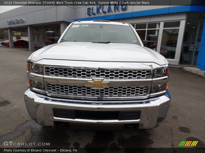 Summit White / Dark Ash/Jet Black 2019 Chevrolet Silverado 3500HD Work Truck Crew Cab 4x4