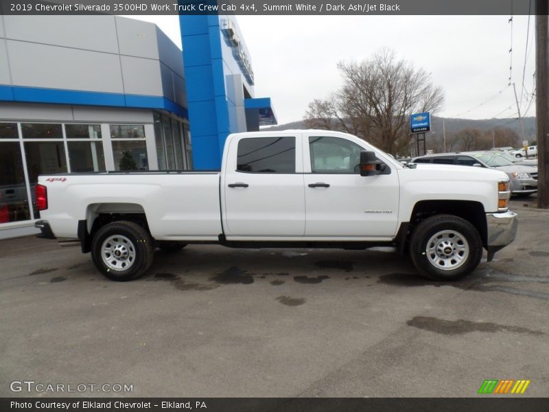 Summit White / Dark Ash/Jet Black 2019 Chevrolet Silverado 3500HD Work Truck Crew Cab 4x4