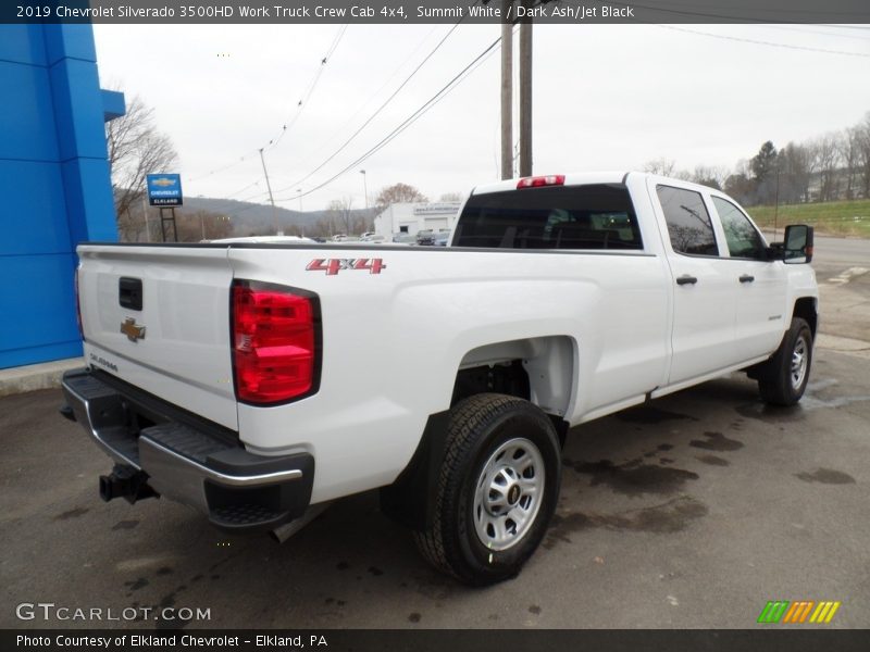 Summit White / Dark Ash/Jet Black 2019 Chevrolet Silverado 3500HD Work Truck Crew Cab 4x4