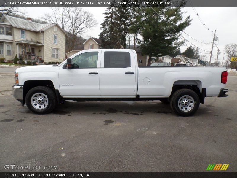 Summit White / Dark Ash/Jet Black 2019 Chevrolet Silverado 3500HD Work Truck Crew Cab 4x4