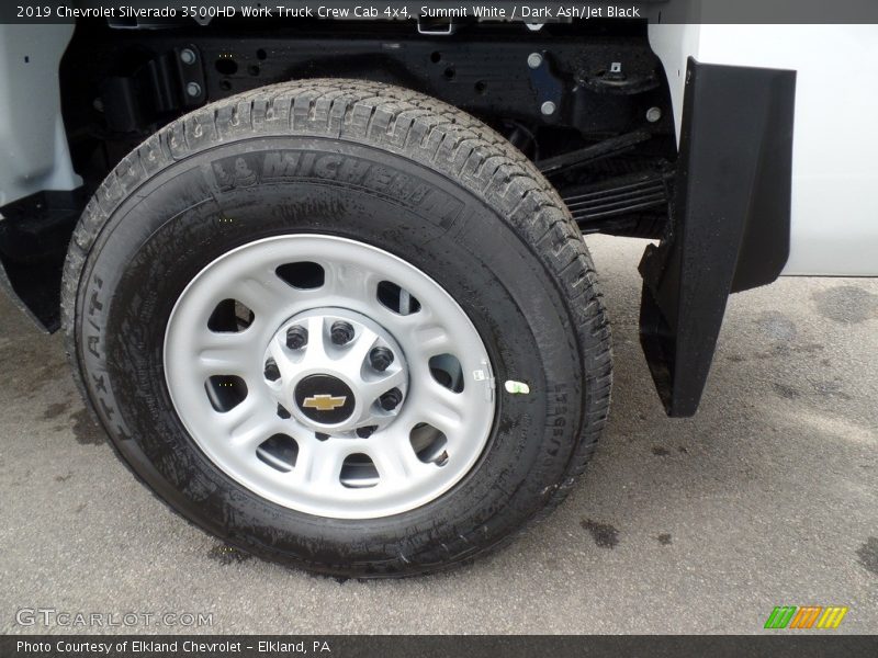 Summit White / Dark Ash/Jet Black 2019 Chevrolet Silverado 3500HD Work Truck Crew Cab 4x4