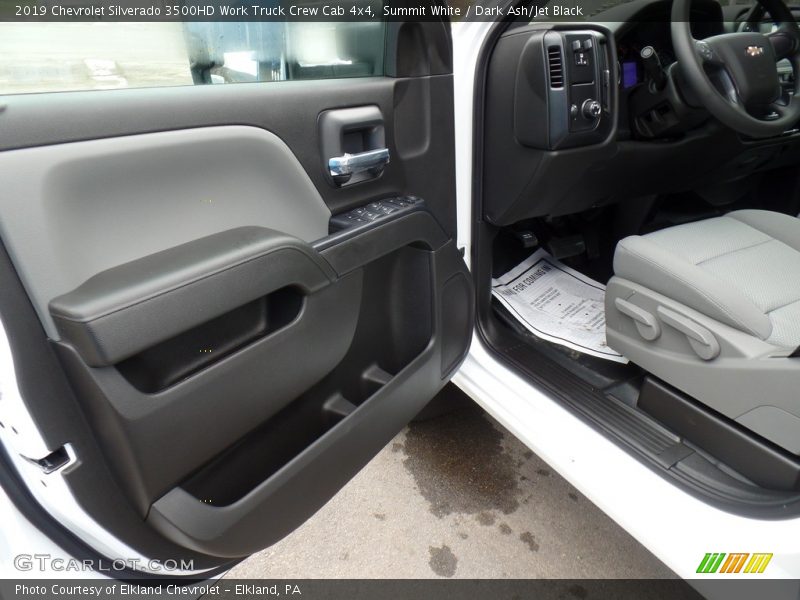 Summit White / Dark Ash/Jet Black 2019 Chevrolet Silverado 3500HD Work Truck Crew Cab 4x4