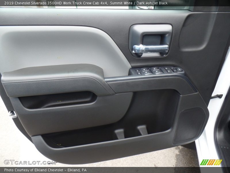 Summit White / Dark Ash/Jet Black 2019 Chevrolet Silverado 3500HD Work Truck Crew Cab 4x4