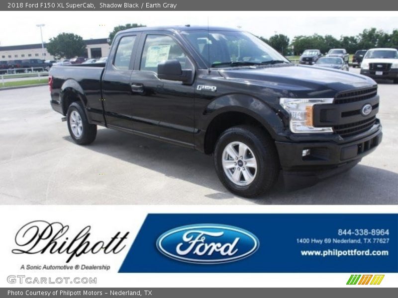Shadow Black / Earth Gray 2018 Ford F150 XL SuperCab