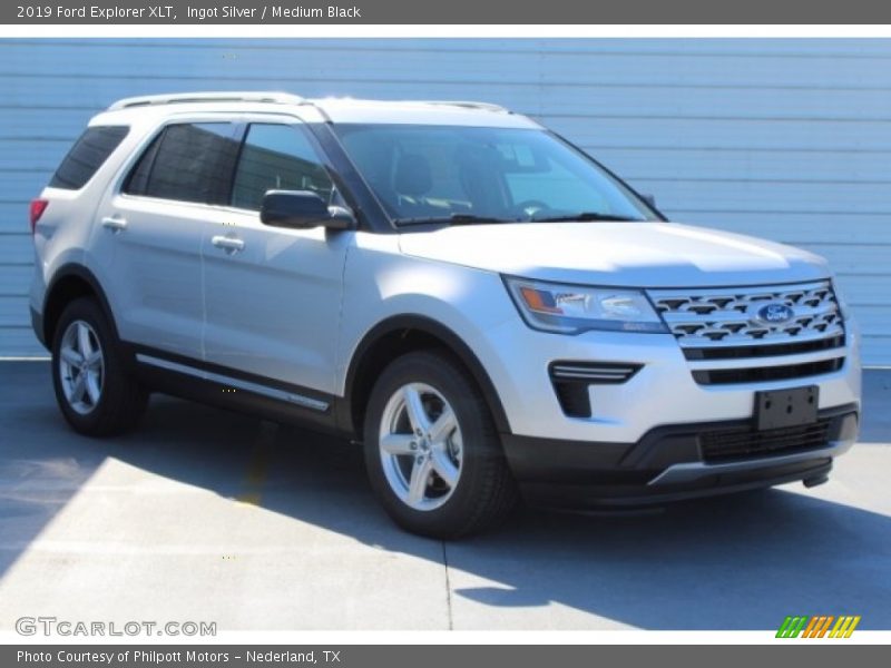 Ingot Silver / Medium Black 2019 Ford Explorer XLT