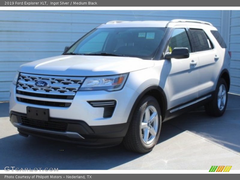 Ingot Silver / Medium Black 2019 Ford Explorer XLT