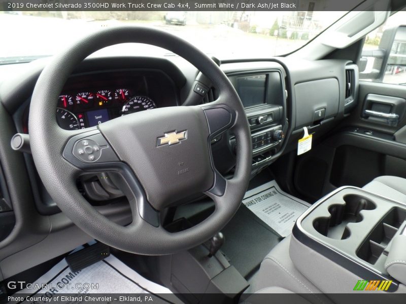 Summit White / Dark Ash/Jet Black 2019 Chevrolet Silverado 3500HD Work Truck Crew Cab 4x4