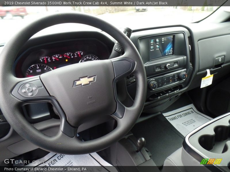 Summit White / Dark Ash/Jet Black 2019 Chevrolet Silverado 3500HD Work Truck Crew Cab 4x4