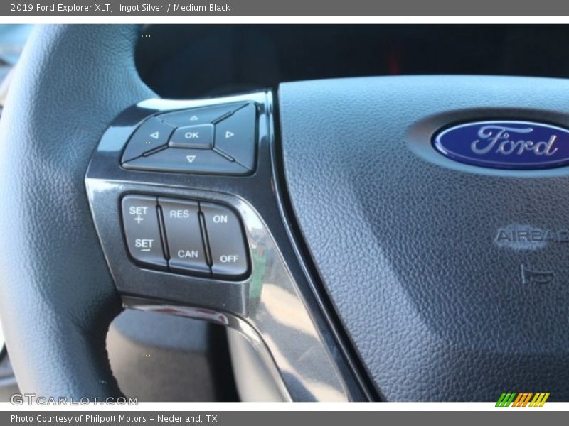 Ingot Silver / Medium Black 2019 Ford Explorer XLT