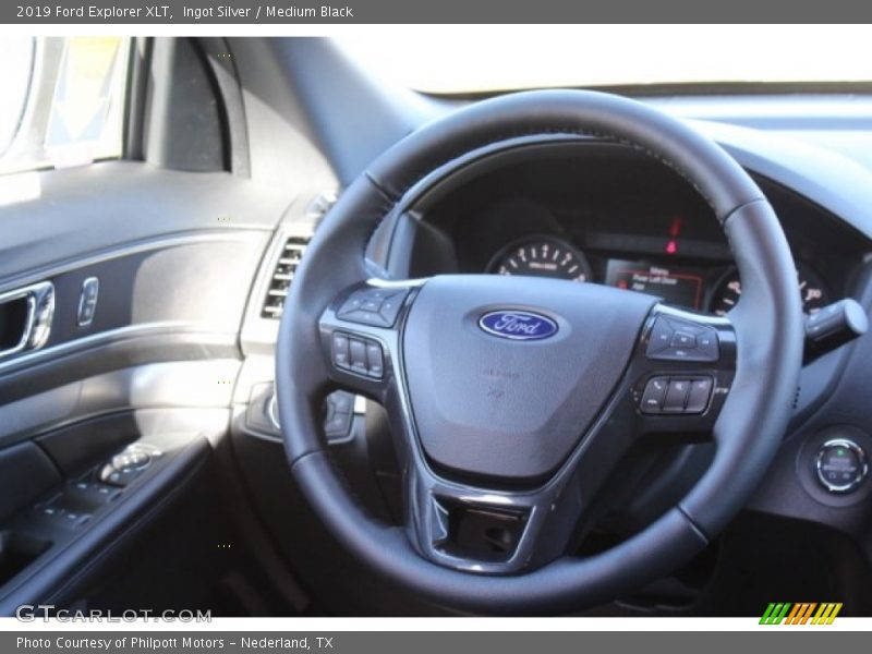 Ingot Silver / Medium Black 2019 Ford Explorer XLT
