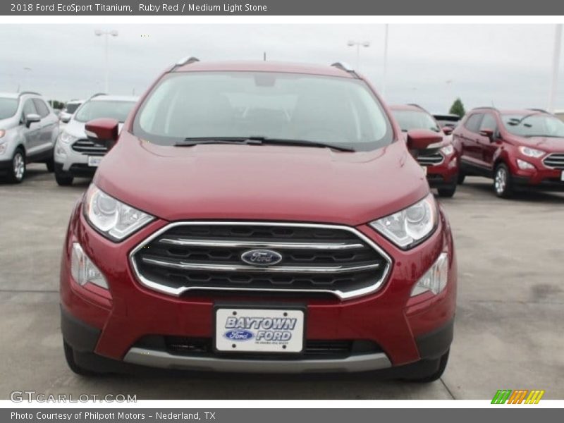 Ruby Red / Medium Light Stone 2018 Ford EcoSport Titanium