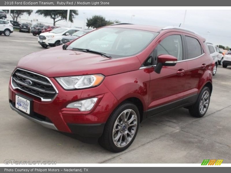Ruby Red / Medium Light Stone 2018 Ford EcoSport Titanium