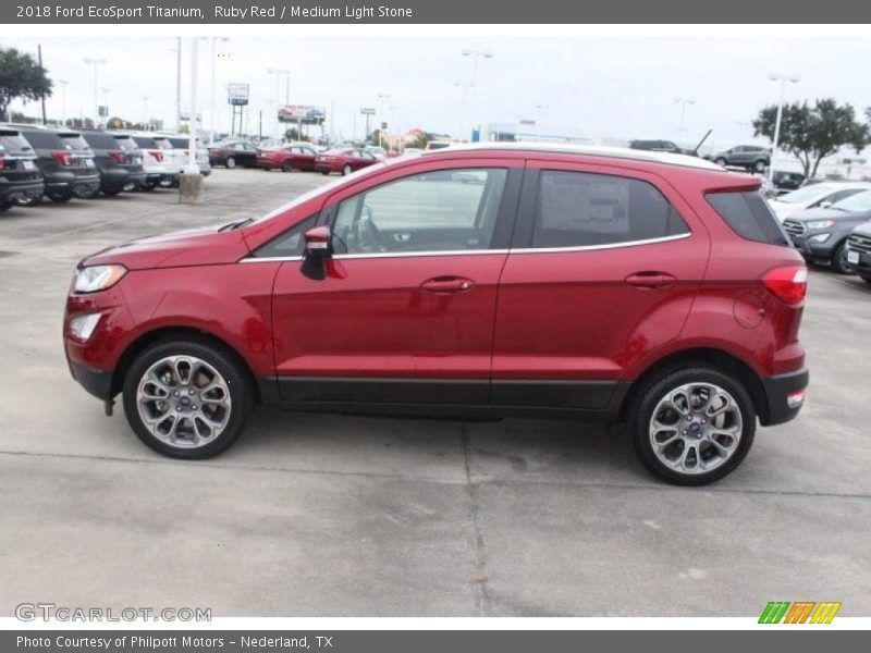 Ruby Red / Medium Light Stone 2018 Ford EcoSport Titanium