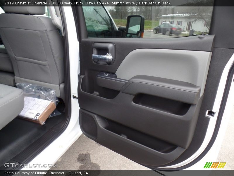 Summit White / Dark Ash/Jet Black 2019 Chevrolet Silverado 3500HD Work Truck Crew Cab 4x4