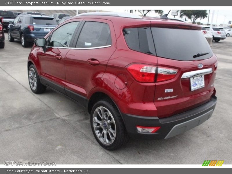 Ruby Red / Medium Light Stone 2018 Ford EcoSport Titanium