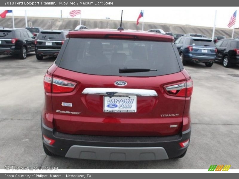 Ruby Red / Medium Light Stone 2018 Ford EcoSport Titanium