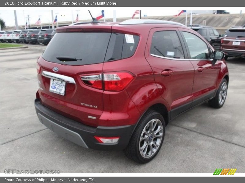 Ruby Red / Medium Light Stone 2018 Ford EcoSport Titanium
