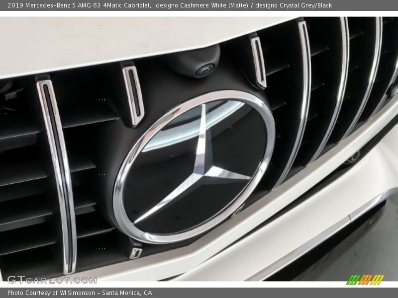 designo Cashmere White (Matte) / designo Crystal Grey/Black 2019 Mercedes-Benz S AMG 63 4Matic Cabriolet