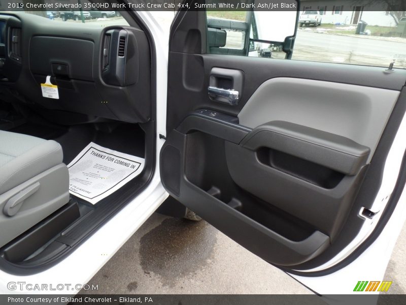 Summit White / Dark Ash/Jet Black 2019 Chevrolet Silverado 3500HD Work Truck Crew Cab 4x4