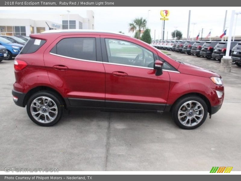 Ruby Red / Medium Light Stone 2018 Ford EcoSport Titanium