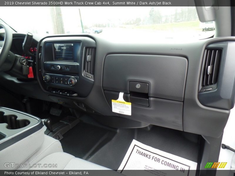 Summit White / Dark Ash/Jet Black 2019 Chevrolet Silverado 3500HD Work Truck Crew Cab 4x4