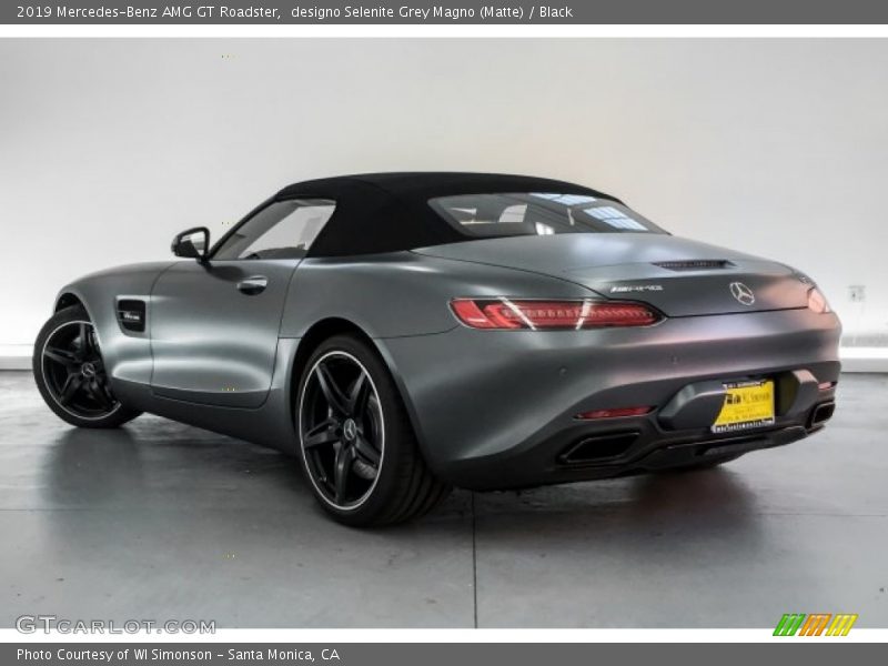 designo Selenite Grey Magno (Matte) / Black 2019 Mercedes-Benz AMG GT Roadster