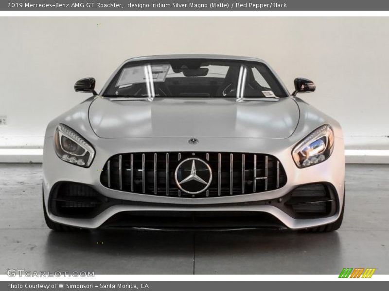 designo Iridium Silver Magno (Matte) / Red Pepper/Black 2019 Mercedes-Benz AMG GT Roadster