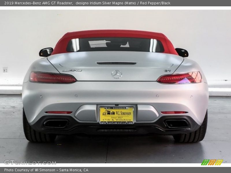 designo Iridium Silver Magno (Matte) / Red Pepper/Black 2019 Mercedes-Benz AMG GT Roadster