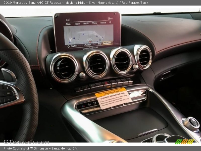 Controls of 2019 AMG GT Roadster
