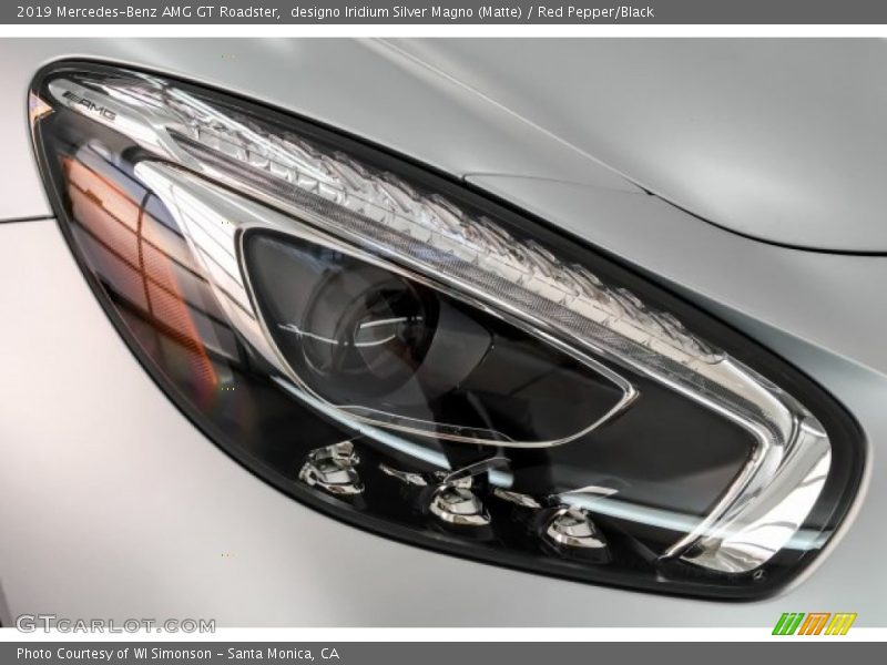 designo Iridium Silver Magno (Matte) / Red Pepper/Black 2019 Mercedes-Benz AMG GT Roadster