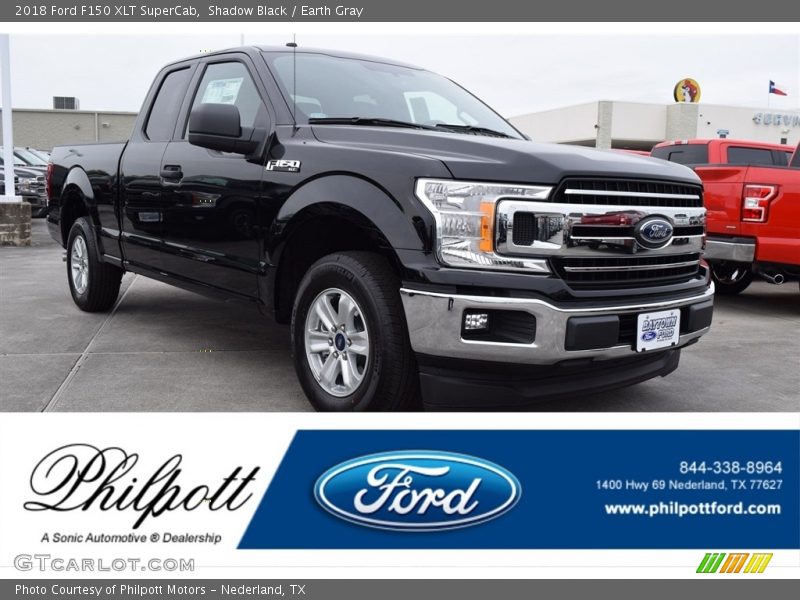 Shadow Black / Earth Gray 2018 Ford F150 XLT SuperCab