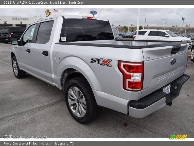 Ingot Silver / Earth Gray 2018 Ford F150 XL SuperCrew