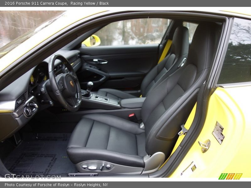 Front Seat of 2016 911 Carrera Coupe