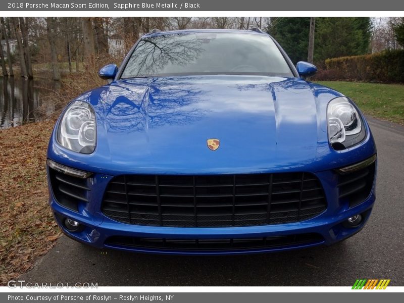 Sapphire Blue Metallic / Black 2018 Porsche Macan Sport Edition